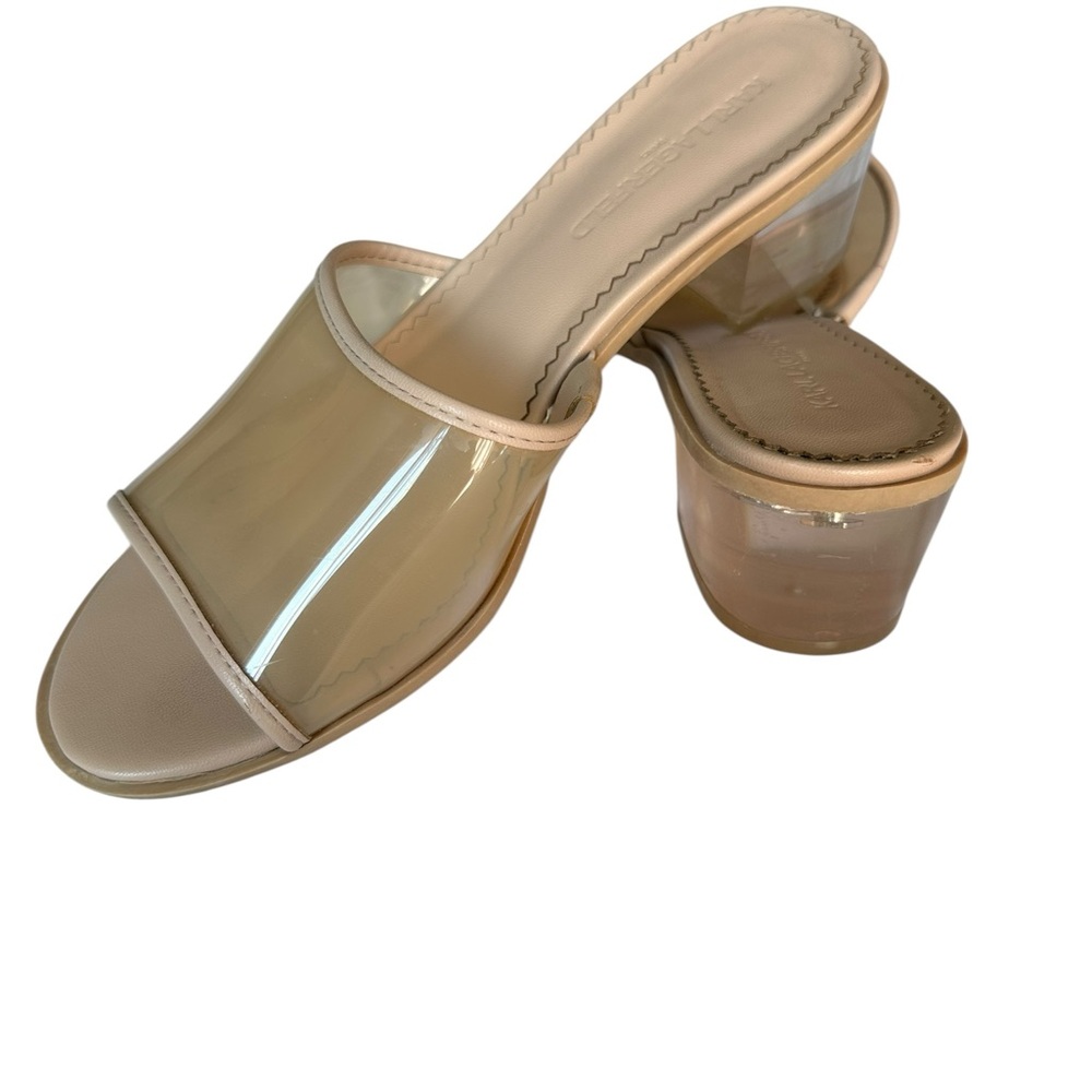 Karl Lagerfeld Paris Felda Clear Slip-on Slide Sandals - Picture 7 of 11